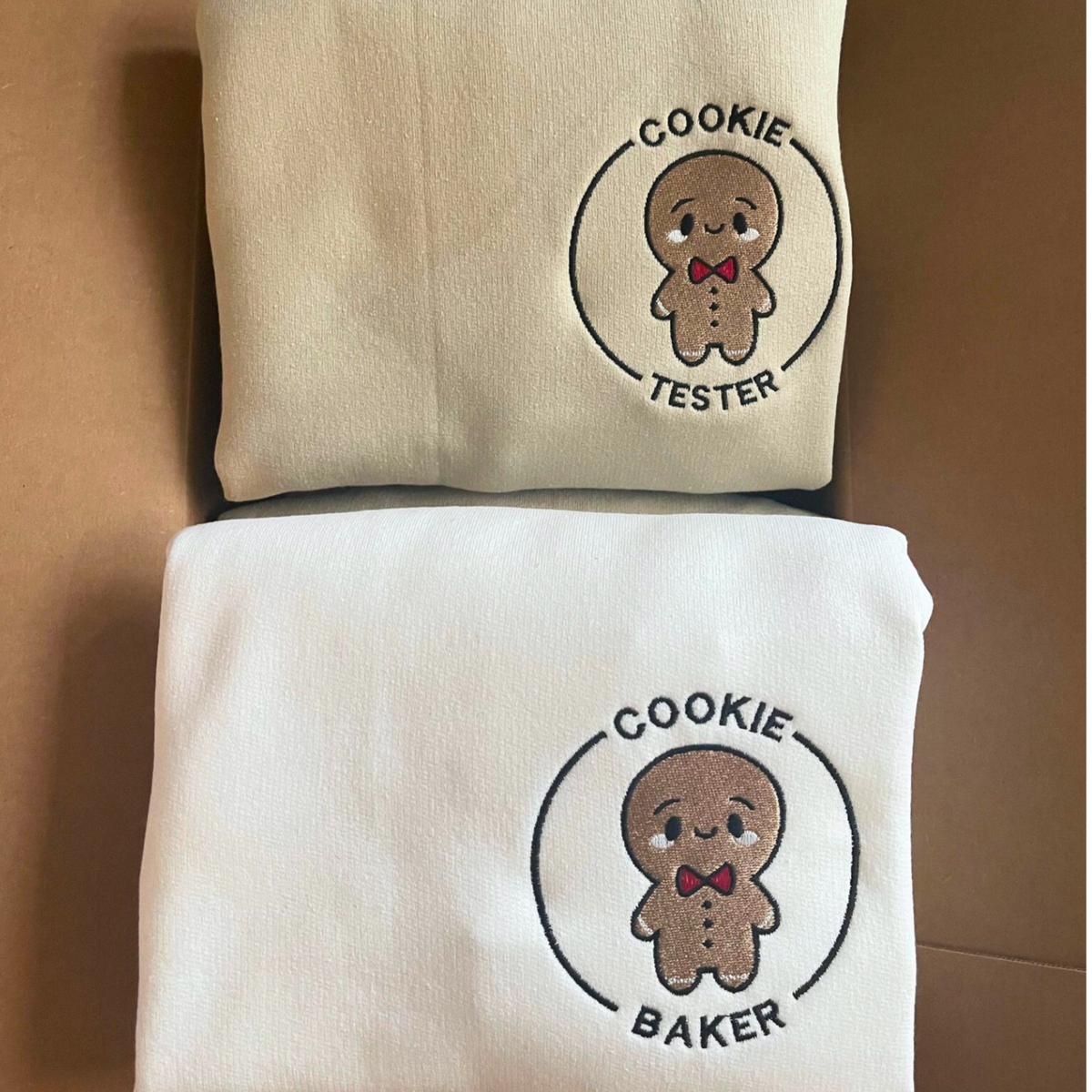 Cookie Embroidered Sweatshirts